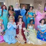 Group of Princesses in Ballroom